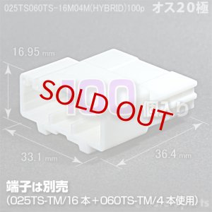 画像1: 025型TS060型TS/オス16極+4極ハイブリッドカプラ100pack