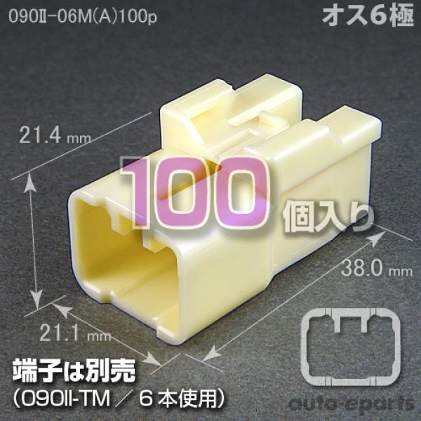 画像1: 090型II/オス6極カプラ(A)100pack (1)