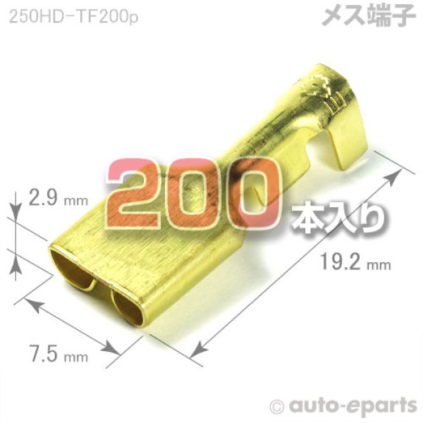 画像1: 250型HD・ETN(共通)/メス端子200pack (1)